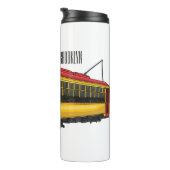 Mata Troley Cartoon Illustration Thermosbecher (Nach rechts gedreht)