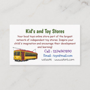 Mata Troley Cartoon Illustration Visitenkarte