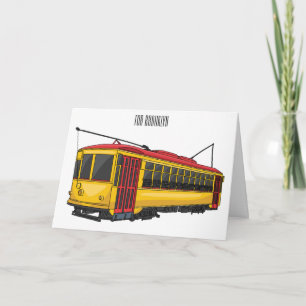 Mata-Trolley-Cartoon-Illustration Karte