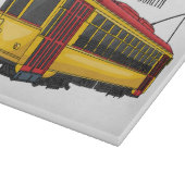 Mata trolley cartoon illustration  schneidebrett (Ecke)