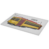 Mata trolley cartoon illustration  schneidebrett (Ecke)