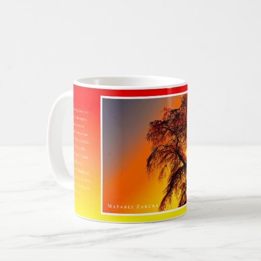 Matabei-Zakura Weeping Cherry Tree Kaffeetasse (Vorderseite Links)