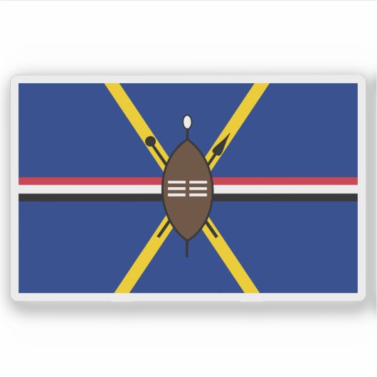 Matabele (Nord-Ndebele), Simbabwe Aufkleber (Vorderseite)