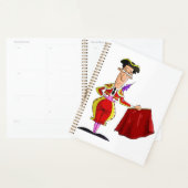 Matador mit rotem Cape spanischer Stierkämpfer Planer (Anzeige)
