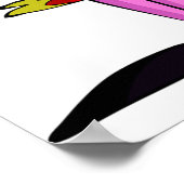 Matador mit rotem Cape Spanischer Stierkämpfer Poster (Ecke)