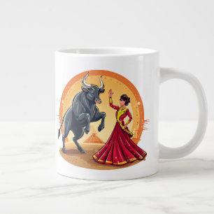 Matador Stierkämpfer Spanierin in traditioneller K Jumbo-Tasse