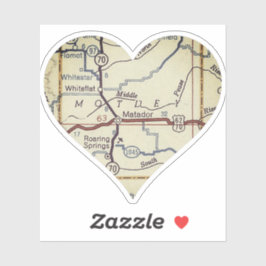 Matador TX Retro Map Aufkleber