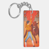 Matador und Bull, Juarez, Mexiko Schlüsselanhänger (Vorderseite links)