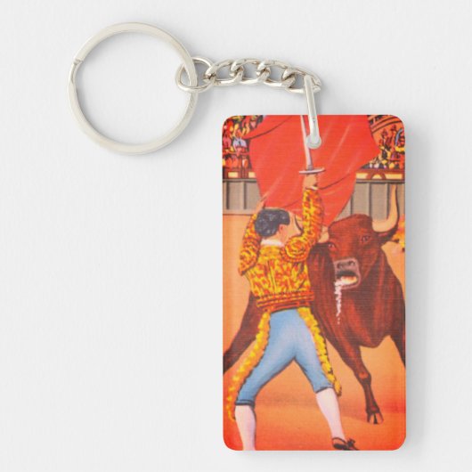 Matador und Bull, Juarez, Mexiko Schlüsselanhänger (Vorderseite)