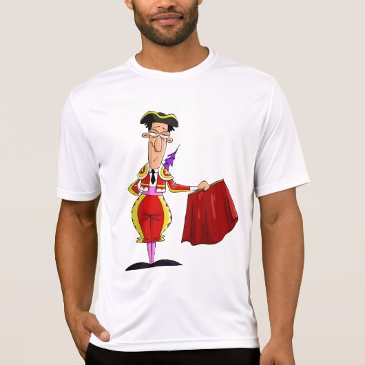 Matador with Red Cape Spanish Bullfighter T-Shirt (Vorderseite)