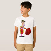 Matador with Red Cape Spanish Bullfighter T-Shirt (Vorne ganz)