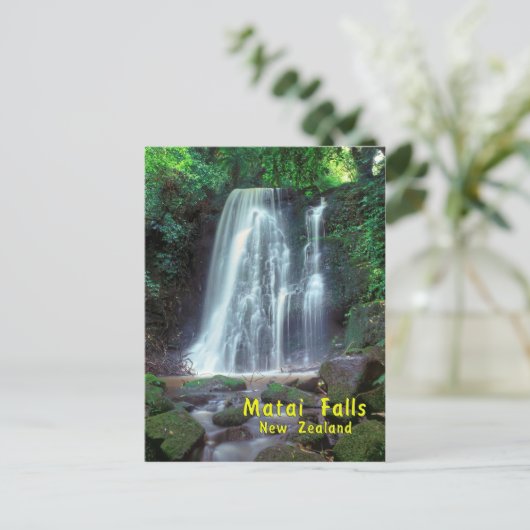 Matai Falls Postkarte (Stehend Vorderseite)