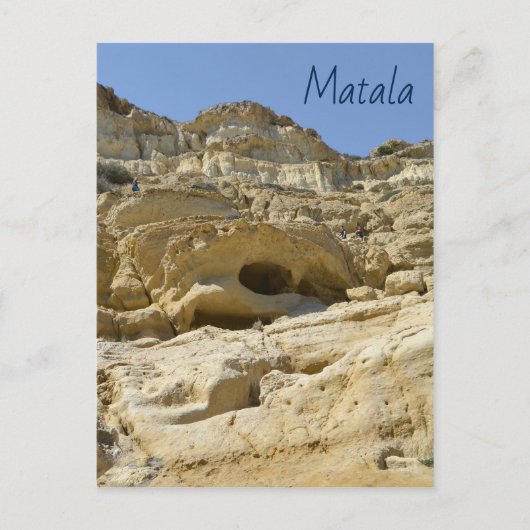 Matala Rocks Postcard Postkarte (Vorderseite)