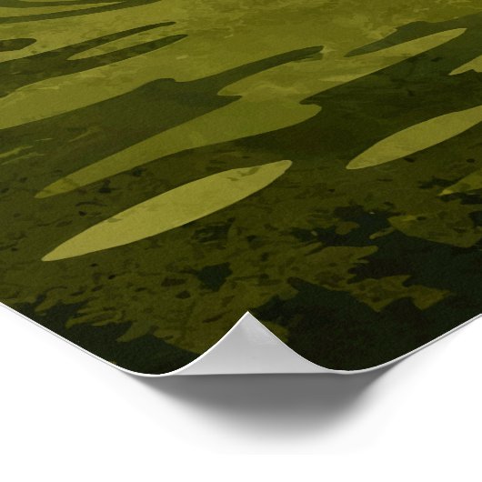 Matamata Swamp Creature Retro Art Poster (Ecke)