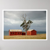 Matanaka Farm Gebäude Privy Schoolhouse Poster (Vorne)