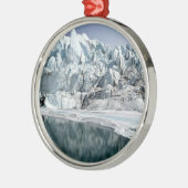 Matanuska Gletscher-Mund Alaska Ornament Aus Metall (Links)