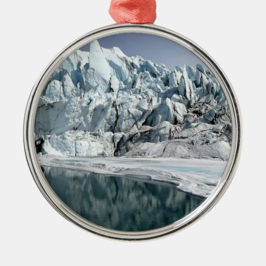 Matanuska Gletscher-Mund Alaska Ornament Aus Metall (Vorne)