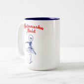 Matanuska Mädchen-große Kaffee-Tasse Zweifarbige Tasse (Vorderseite Links)