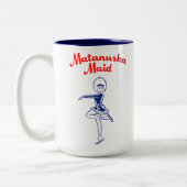 Matanuska Mädchen-große Kaffee-Tasse Zweifarbige Tasse (Links)