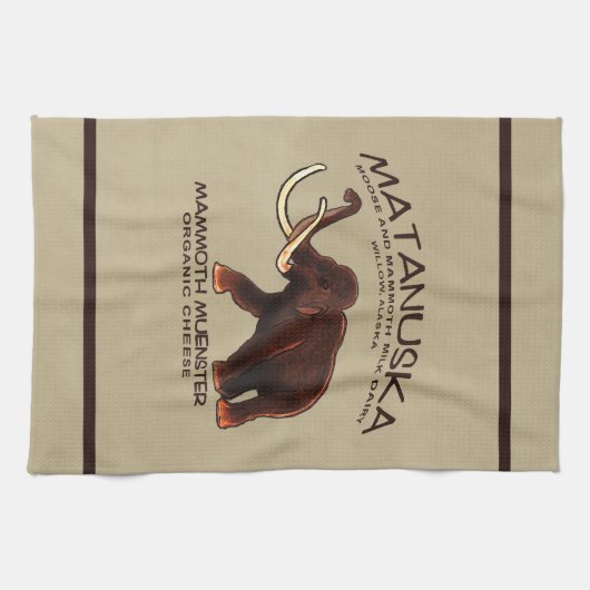 Matanuska Mammoth Münster Cheese Geschirrtuch (Horizontal)