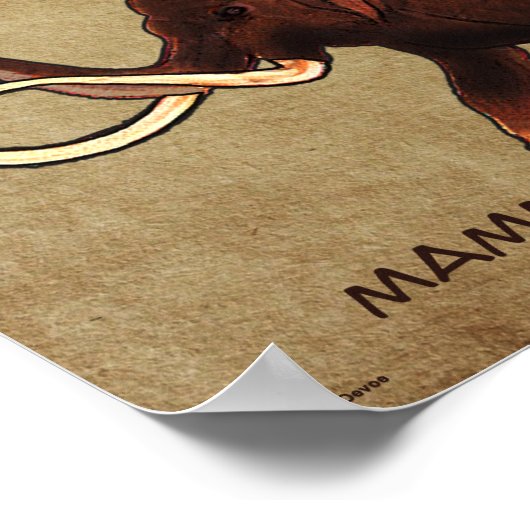 Matanuska Mammoth Münster Cheese Poster (Ecke)