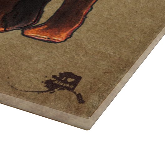 Matanuska Mammoth Münster Cheese Schneidebrett (Ecke)