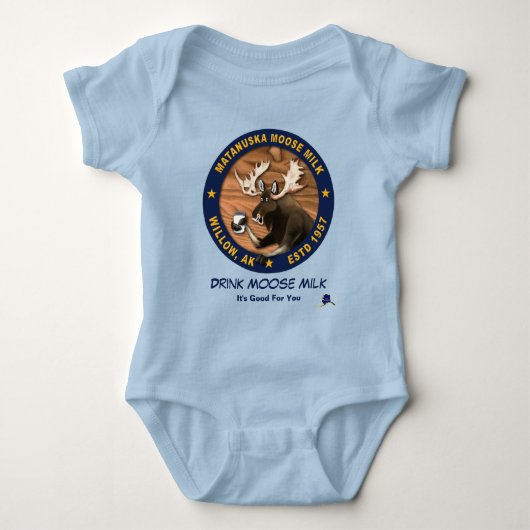 Matanuska Moose Milk Baby Strampler (Vorderseite)