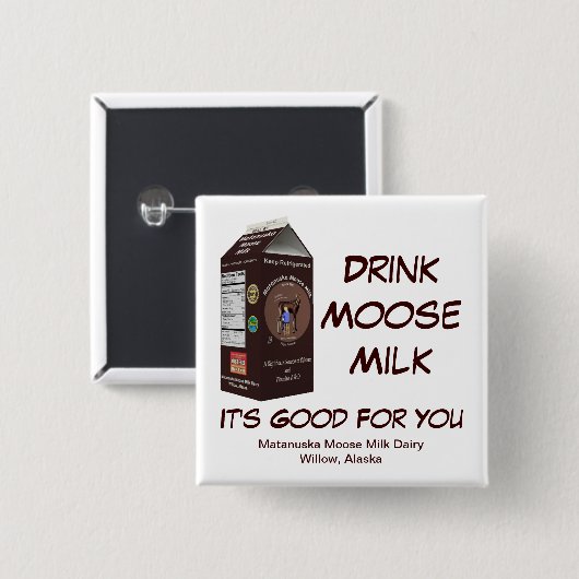 Matanuska Moose Milk Button (Vorne & Hinten)