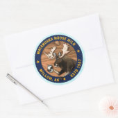 Matanuska Moose Milk Classic Round Sticker (Umschlag)