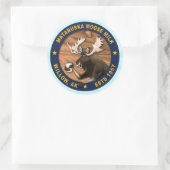 Matanuska Moose Milk Classic Round Sticker (Tasche)