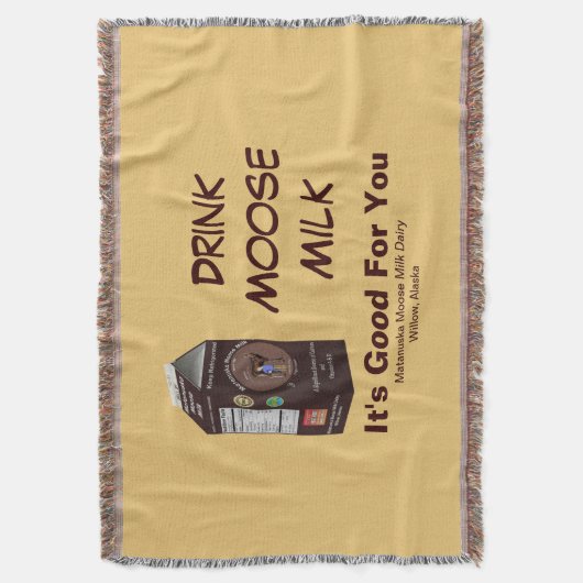 Matanuska Moose Milk Decke (Vorderseite Vertikal)