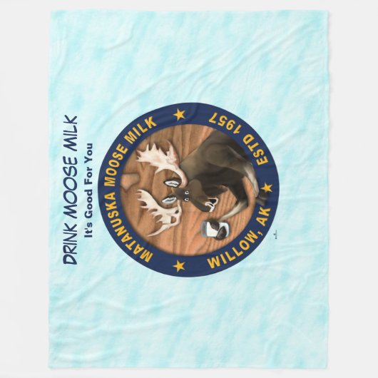Matanuska Moose Milk Fleecedecke (Vorderseite)