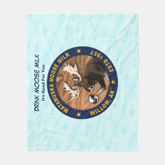 Matanuska Moose Milk Fleecedecke (Vorderseite)