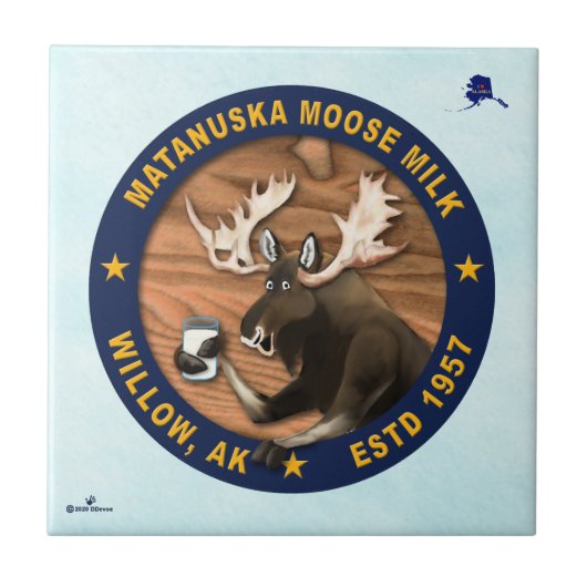 Matanuska Moose Milk Fliese (Vorderseite)
