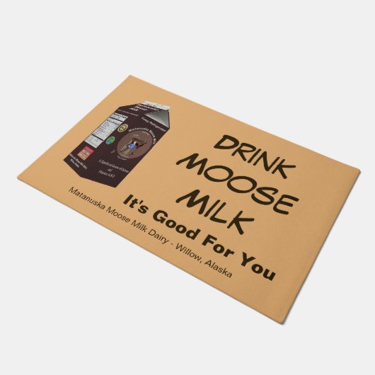 Matanuska Moose Milk Fußmatte (Schrägansicht)