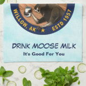 Matanuska Moose Milk Geschirrtuch (Gefaltet)