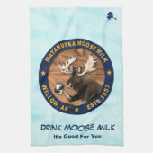 Matanuska Moose Milk Geschirrtuch (Vertikal)