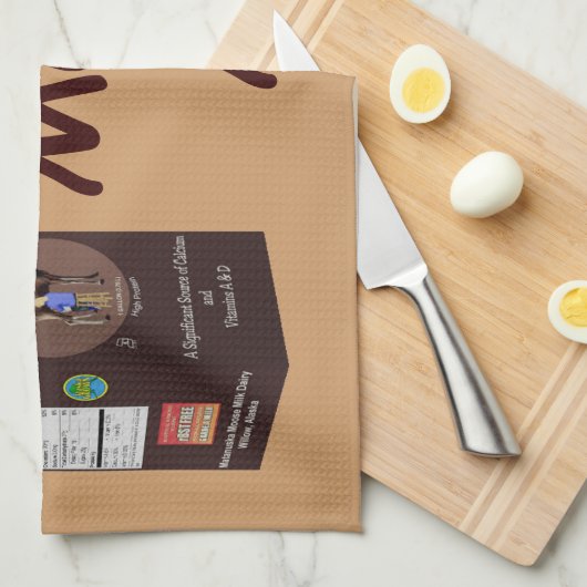 Matanuska Moose Milk Geschirrtuch (Viertel Falte)