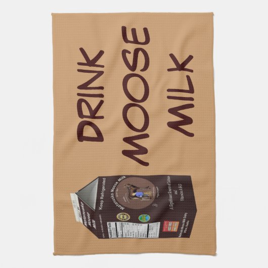 Matanuska Moose Milk Geschirrtuch (Vertikal)