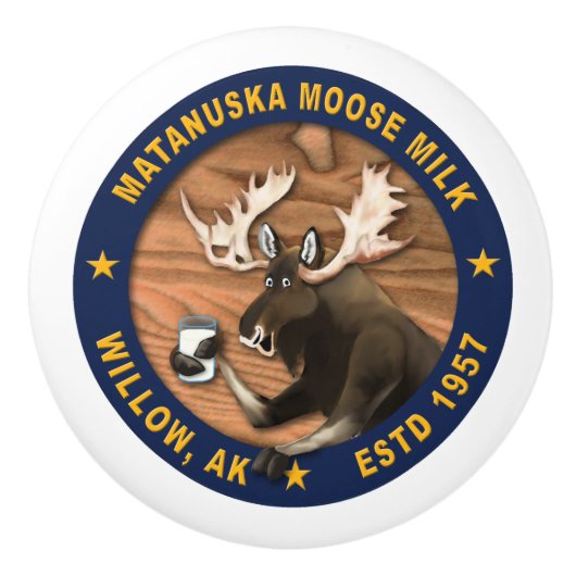 Matanuska Moose Milk Keramikknauf (Vorderseite)