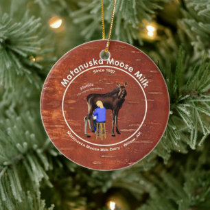 Matanuska Moose Milk Keramikornament