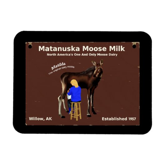 Matanuska Moose Milk Magnet (Horizontal)