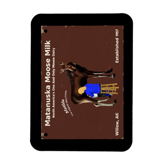 Matanuska Moose Milk Magnet (Vertikal)