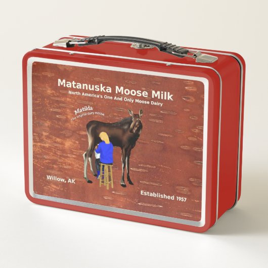Matanuska Moose Milk Metall Brotdose (Rückseite)