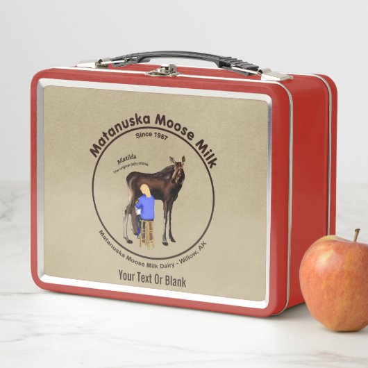 Matanuska Moose Milk Metall Lunch Box (Beispiel)