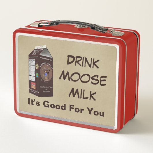 Matanuska Moose Milk Metall Lunch Box (Rückseite)