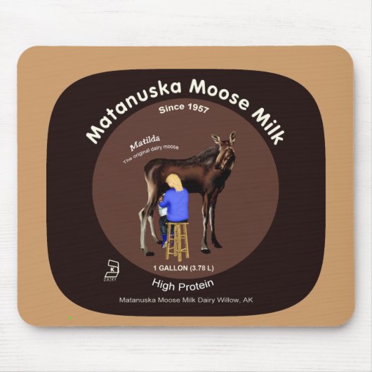 Matanuska Moose Milk Mousepad (Vorne)