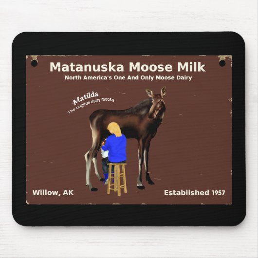 Matanuska Moose Milk Mousepad (Vorne)