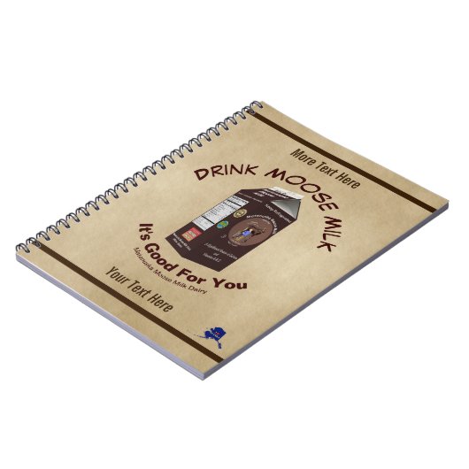 Matanuska Moose Milk Notizblock (Linke Seite)