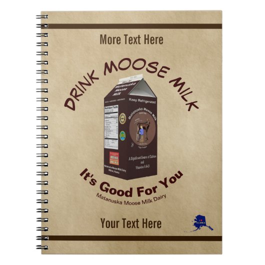 Matanuska Moose Milk Notizblock (Vorderseite)